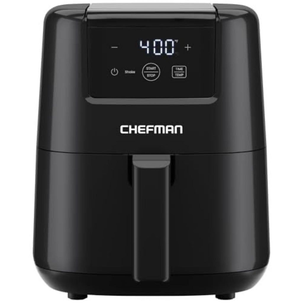 Chefman 2 Qt Compact Air Fryer W/ Digital Display and Shake Reminder - Black  New