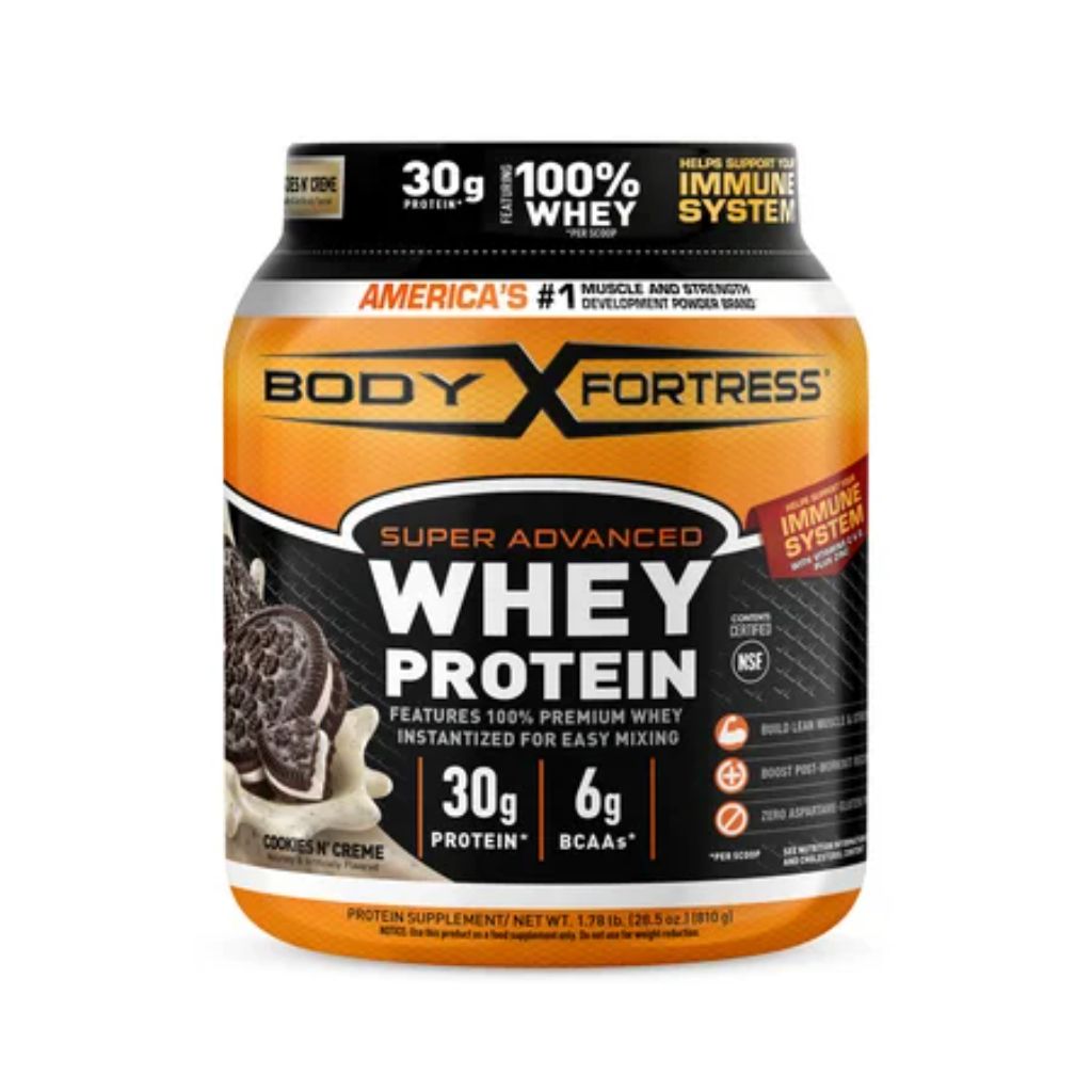 Body Fortress Super Advanced Whey Protein Powder  Cookies N’ Creme  1.78 lb