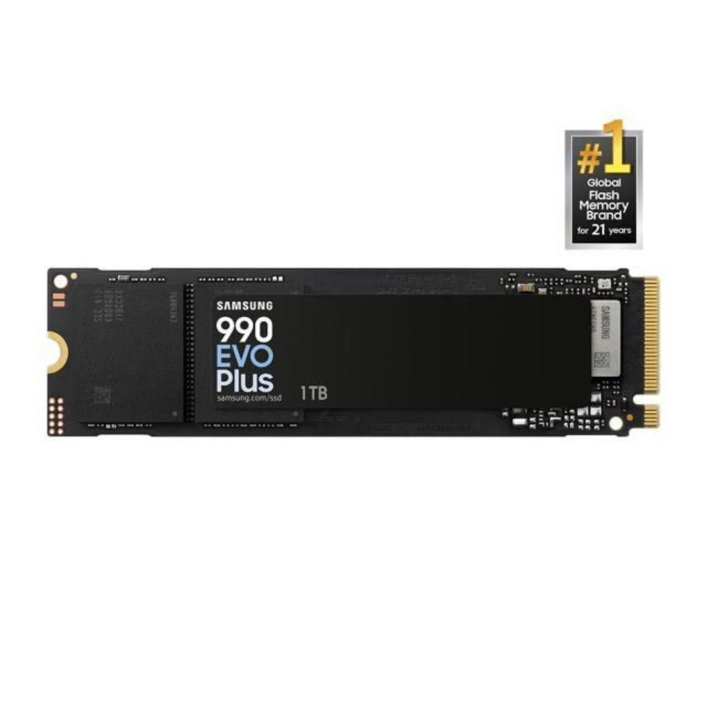 SAMSUNG 990 EVO PLUS SSD 1TB, PCIe Gen 4x4 Gen 5x2 M.2 2280, Speeds up-to 7,150 MB/s, Upgrade Storage for PC/Laptops, HMB Technology and