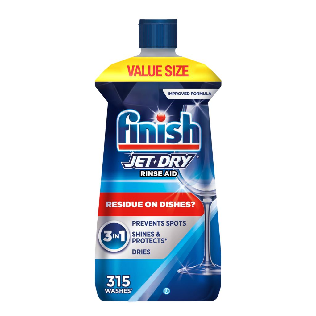 Finish Jet-Dry Dishwasher Rinse Aid, 32 oz, 315 washes