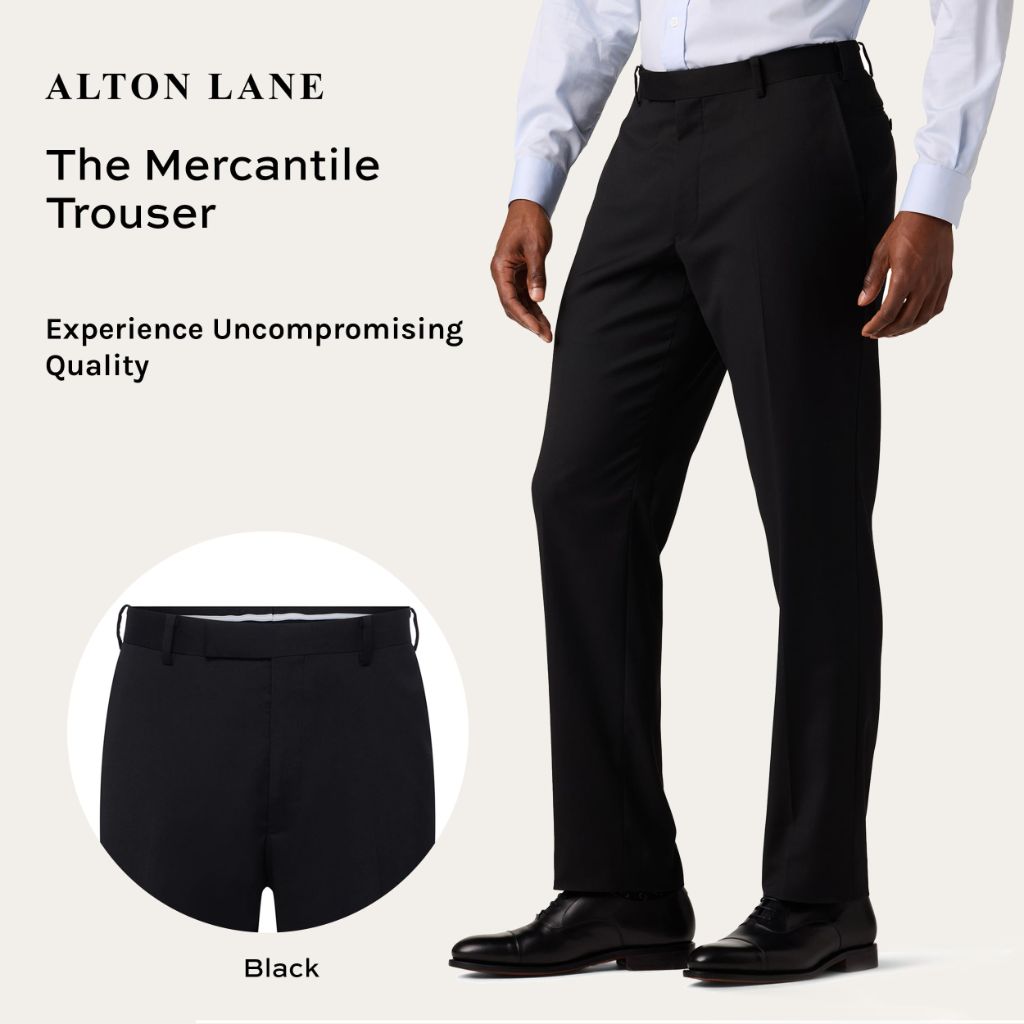 Alton Lane Mercantile Trouser Tailored Fit - Men, Black, 32x32