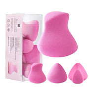 BEAUTYFACTOR Makeup Sponges 4 Pack, Ultra Soft Beauty Blenders for Flawless Foundation Application (Pink)