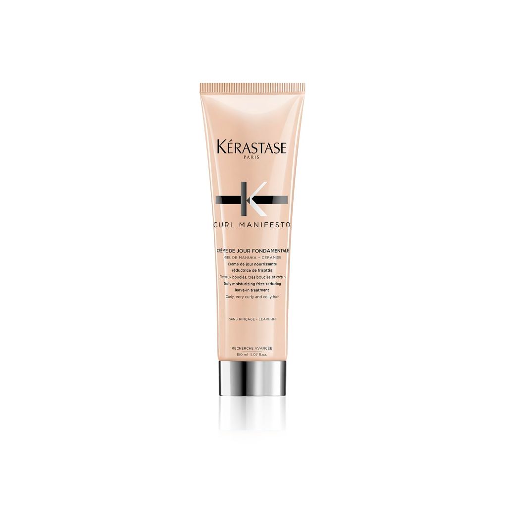 Kerastase Curl Manifesto Crème de Jour Fondamentale Hair Cream - Leave In Treatment & Heat Protectant,  5.07 Fl Oz