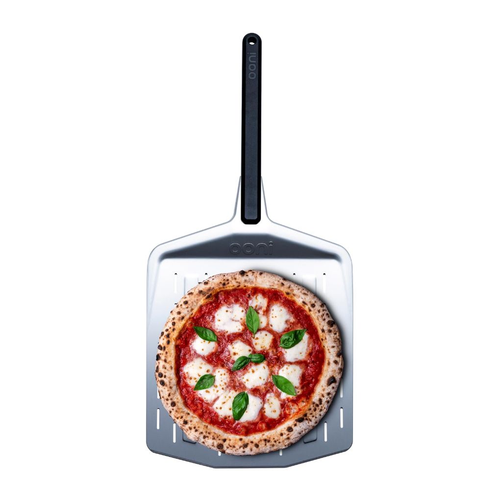Ooni 12” Perforated Pizza Peel – Aluminum Metal Pizza Peel