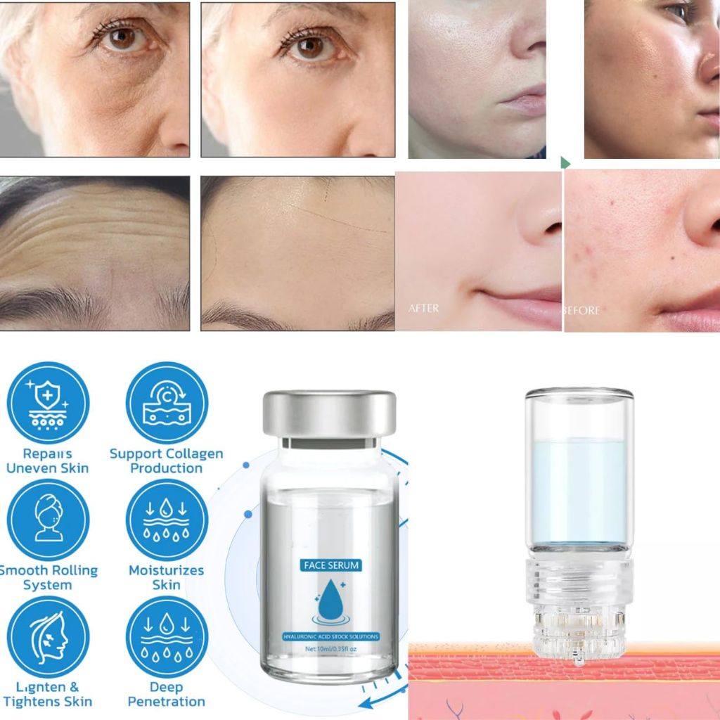 Micro InFusion System for Face,Mirco Facial Serum System(1*Serum applicator +4* Face Serum)