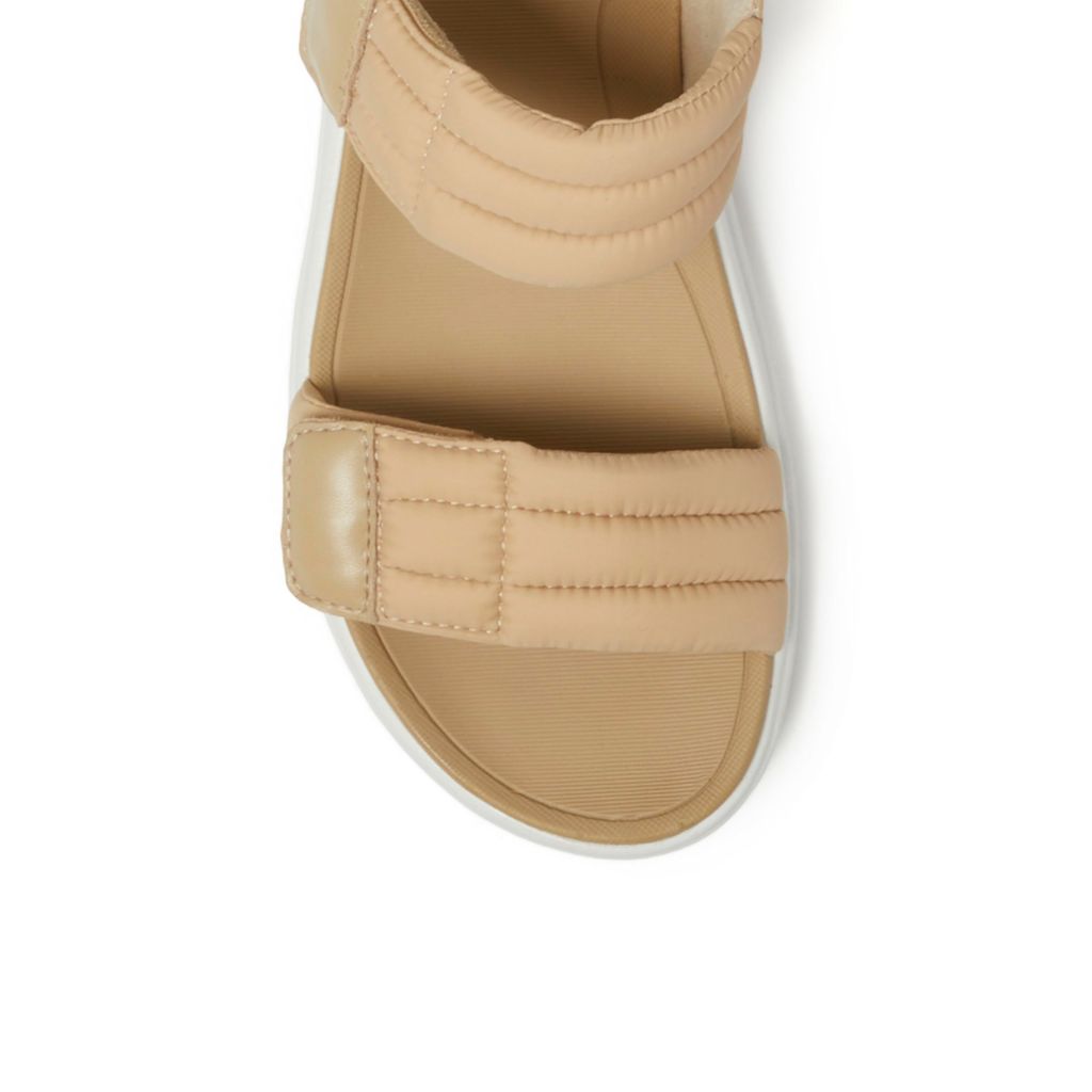 Dearfooms Women's Thea Nylon Sandal, Khaki, Size 11