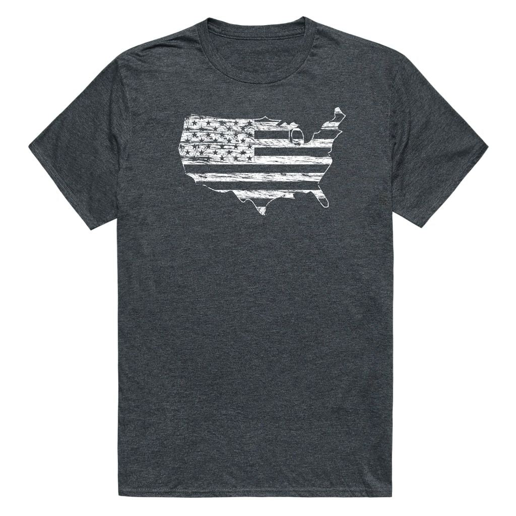 Rapiddominance Distressed Tee, Heather Charcoal, XL