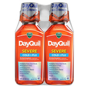 Vicks DayQuil Severe Cold & Flu Liquid Medicine, Daytime Relief  2 x 12oz