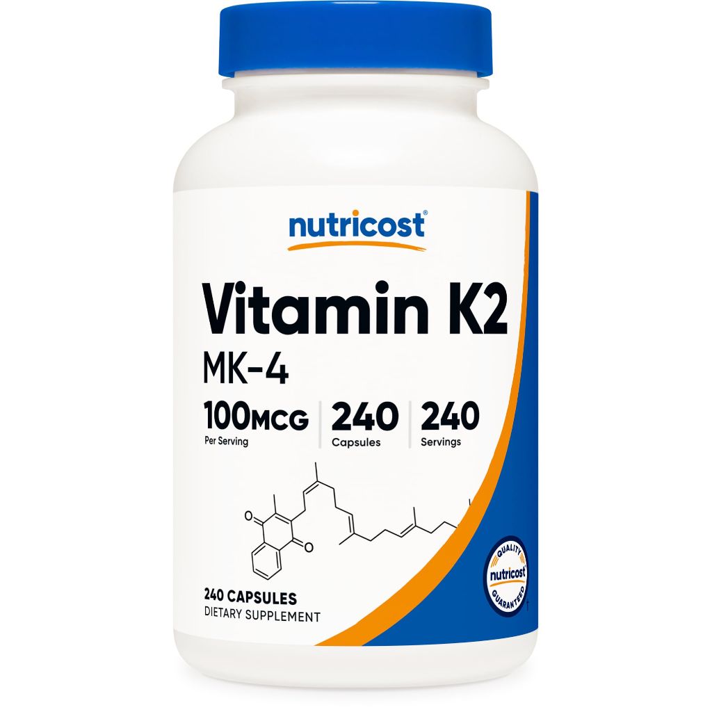 Nutricost Vitamin K2 (MK4) 240 Capsules (100mcg)