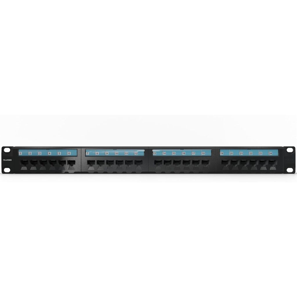 Premium 24Port - UTP- 1U/19'' - Wall Mount/Rack Mount - Compatible with Cat5/5e/6 Cabling