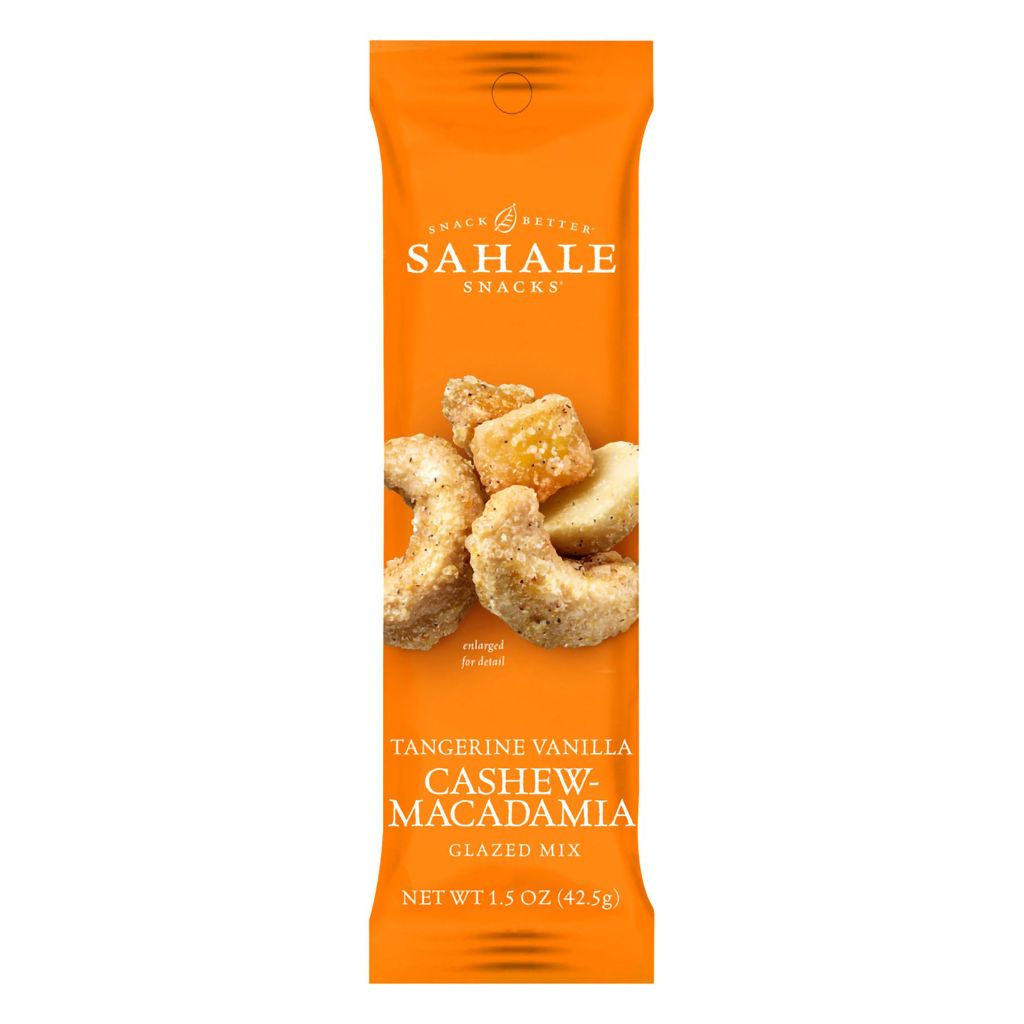 Sahale Snacks, Glazed Tangerine Vanilla Cashew Macadamia Mix, 1.5 Oz (Case of 9)