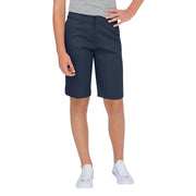 SZ 12 Dickies Kids Girls 7-16 Stretch Bermuda Short, Dark Navy,