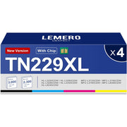 Generic Replacement Cartridge for Brother TN229XL High Yield (Black, Cyan, Magenta, Yellow)