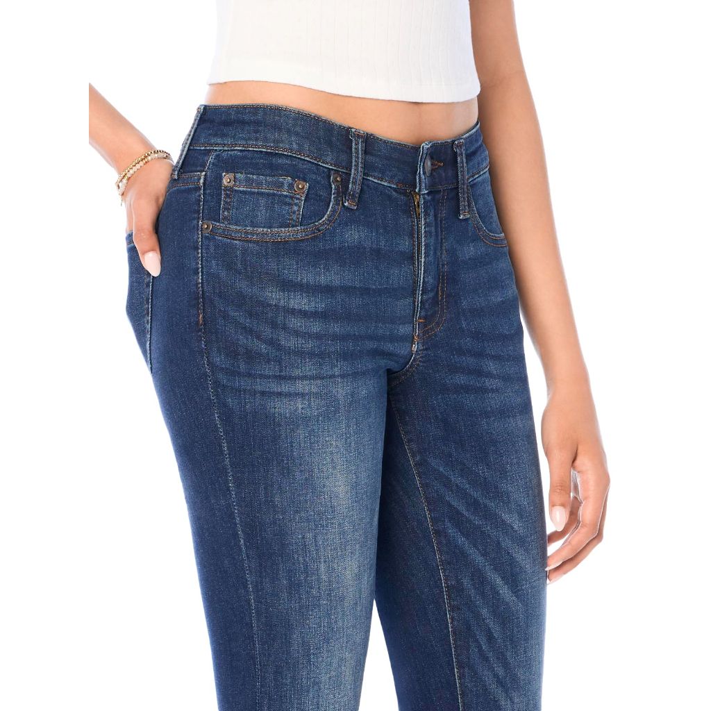 Aero Mid Rise Bootcut Jean, Dark Wash, 12 Regular