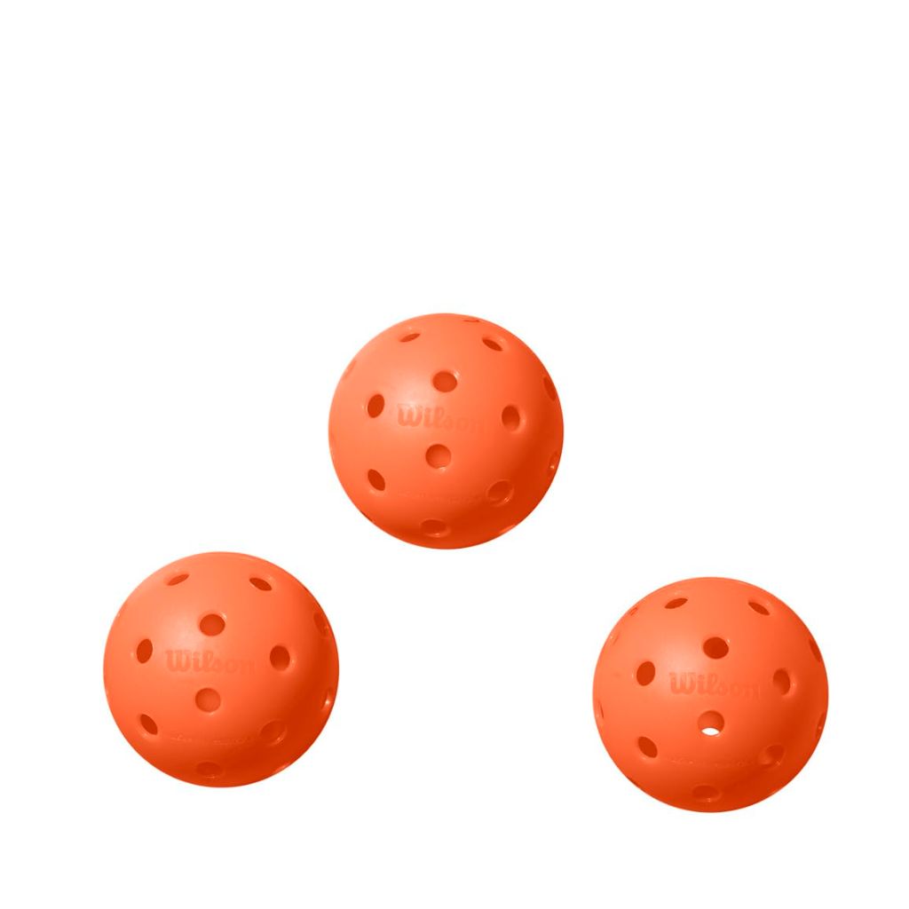 WILSON TRU 32 Indoor Pickleballs - 3 Pack, Orange