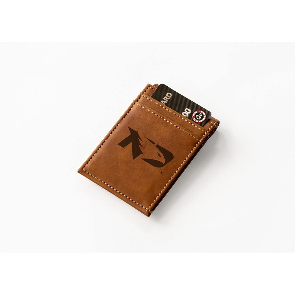 Rico Industries Laser Engraved Front Pocket Wallet, North Dakota Fighting Hawks