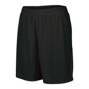 Augusta Sportswear Ladies' Octane Workout Shorts - 7 Inch Inseam Gym Athletic Attire for Women, Black, Small