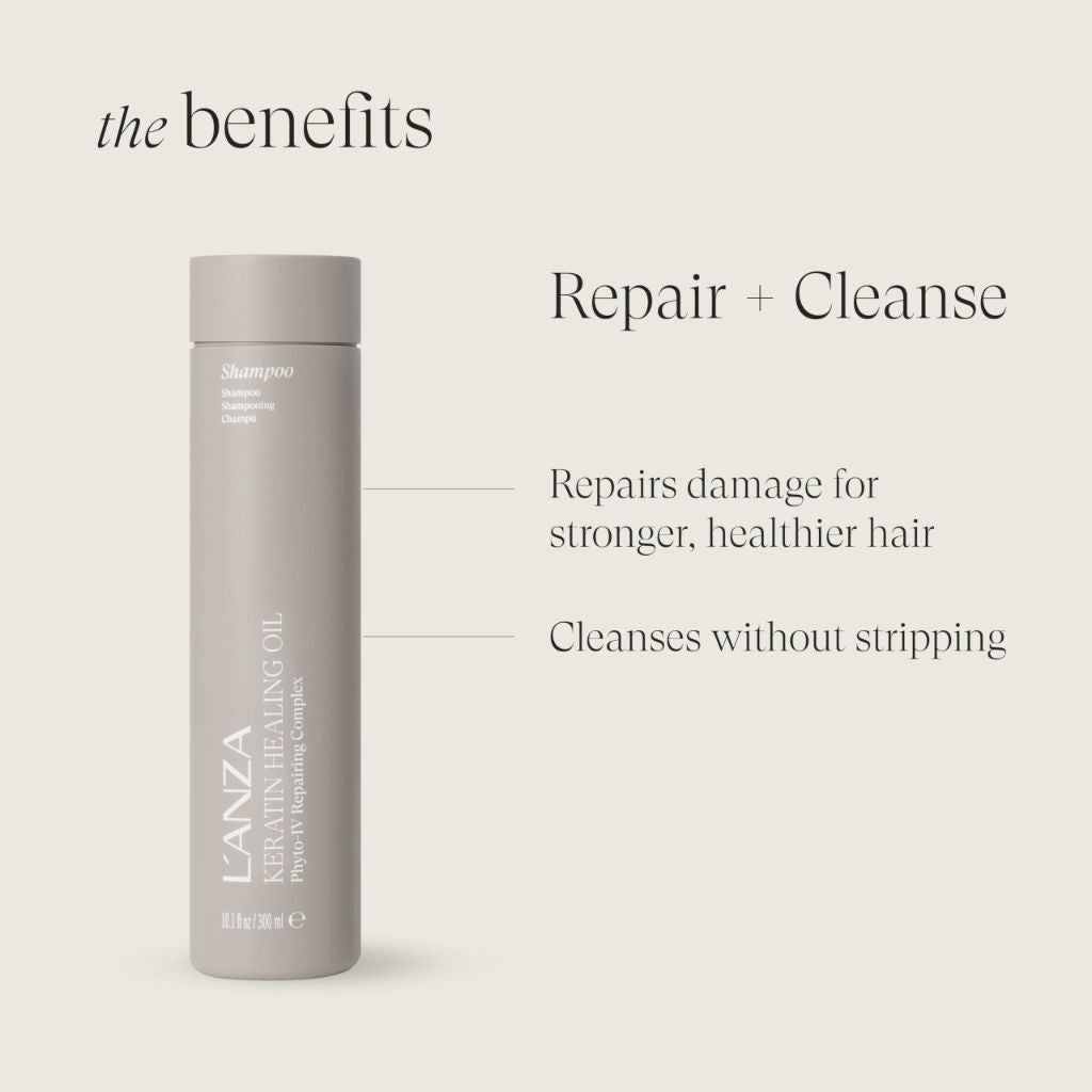 L'ANZA Keratin Healing Oil Shampoo (10.1 Floz)