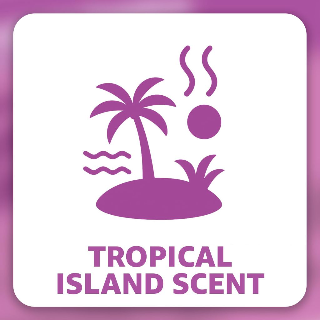 Amazon Basics Extra Strong & Flex Tall Kitchen Drawstring Trash Bags (13 Gallon) - Tropical Island Scent, 40ct.