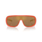 Polo Ralph Lauren PH4215U 1494 Universal Fit Sunglasses - Shiny Orange/Brown Mirrored Bronze, 38 mm