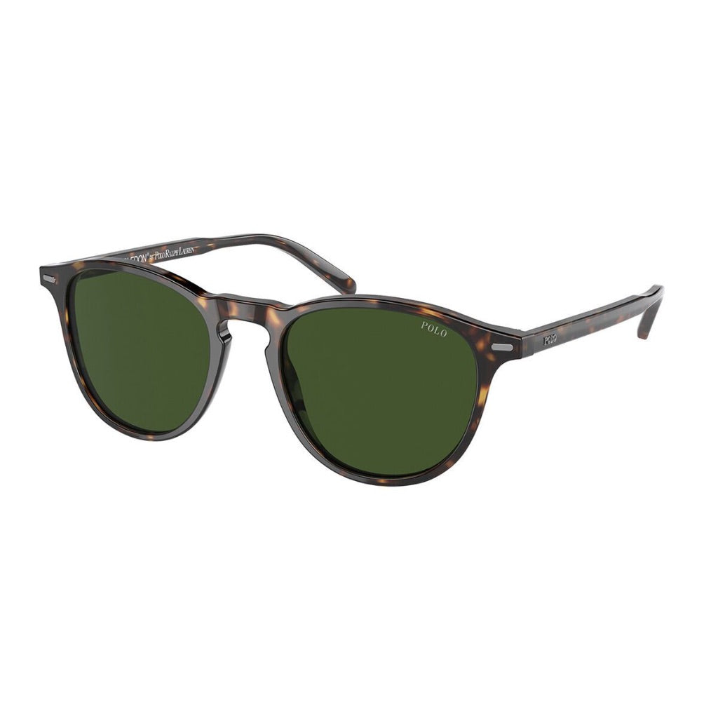 Polo Ralph Lauren Men's Wimbledon Edition Sunglasses PH4181 5003/71 - Shiny Dark Havana Frame/Bottle Green, 51/19/145