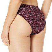 Amazon Essentials Women's Classic Full Coverage Low Rise Bikini Swimsuit Bottom, Brick Red Leopard - size 4X