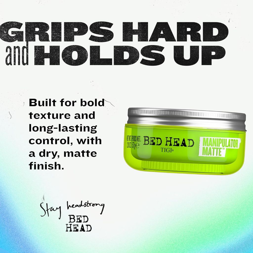 TIGI Bed Head Manipulator Matte Hair Wax, for Short to Medium Hair, 2.01 oz