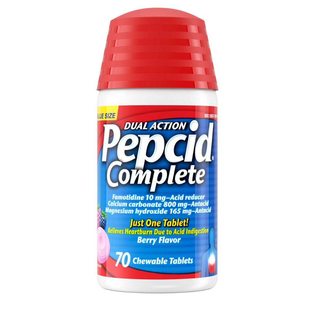 Pepcid Complete  Antacid Chewable Tablets Berry Flavored, 70 ct
