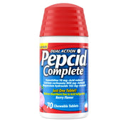 Pepcid Complete  Antacid Chewable Tablets Berry Flavored, 70 ct
