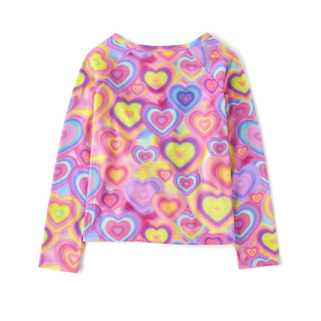 The Children's Place,Fashion Flutter Top and Flared Pants 4 Piece Pajama Set,Small (5/6)