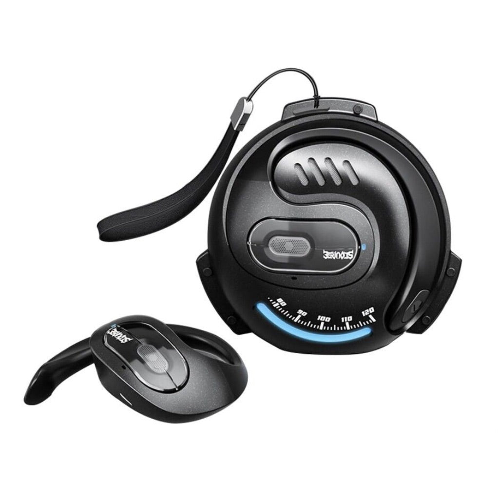 Transformers TF-107 Wireless Open Ear Hook Earbuds, Waterproof, Dual-Mic, Black-Optimus Prime