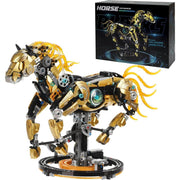 Mechanical Horse Building Kit with Lighting & Display Stand, 1055pcs. *Open Box*