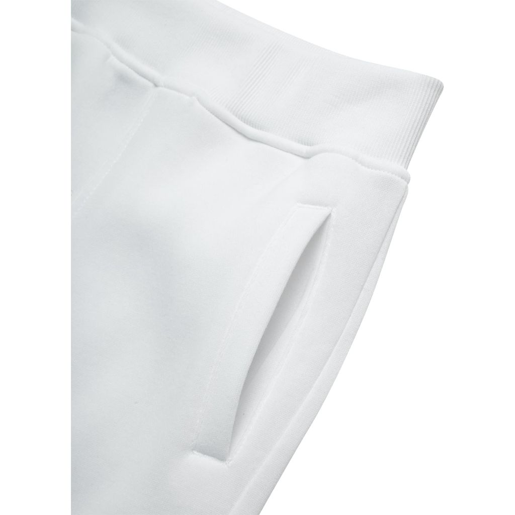 Southpole Boys' Big Active Basic Jogger Fleece Pants, White, Large / 14-16