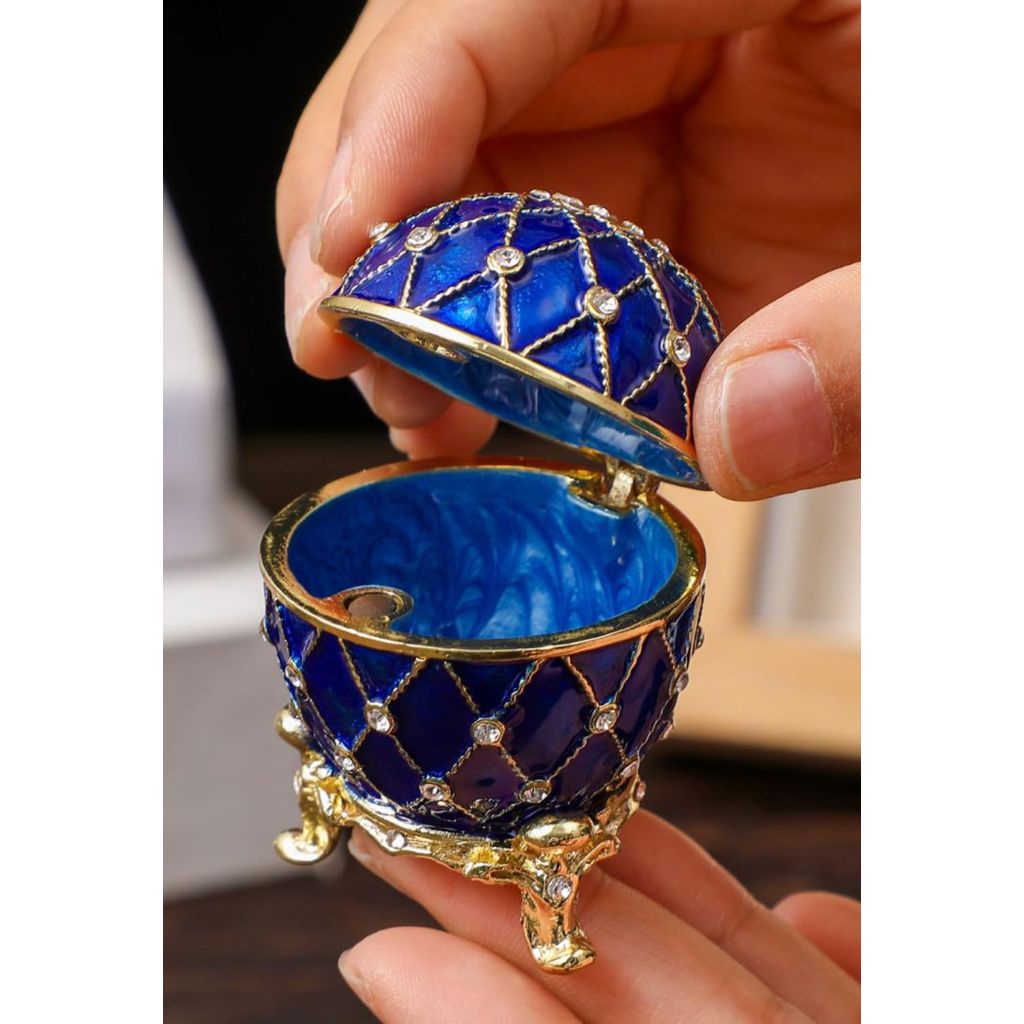 NIODAY Hand Painted Enamel Trinket Box