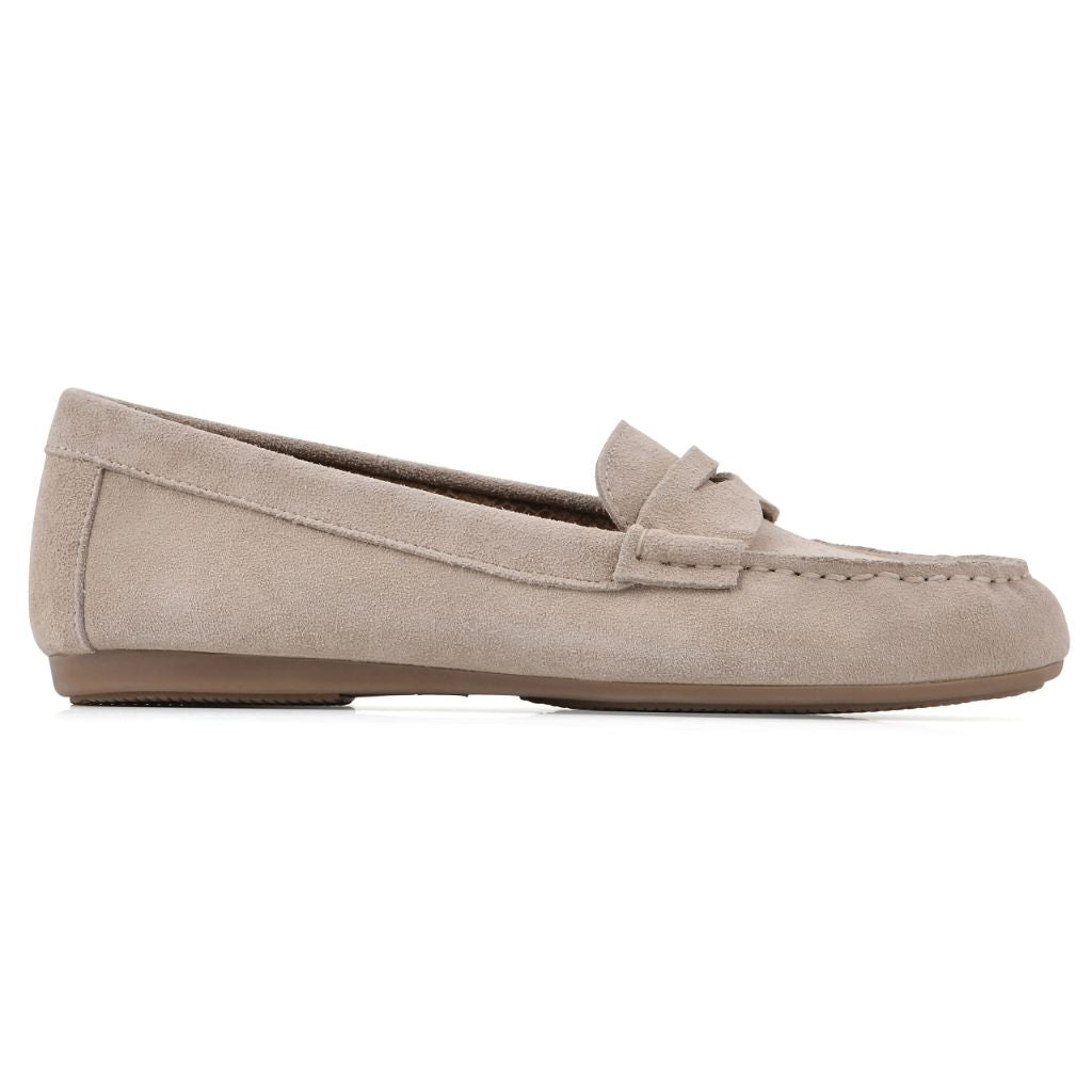 SZV 9.5M, WHITE MOUNTAIN Women's Deutzia Penny-Moc Loafer, Sandalwood/Suede