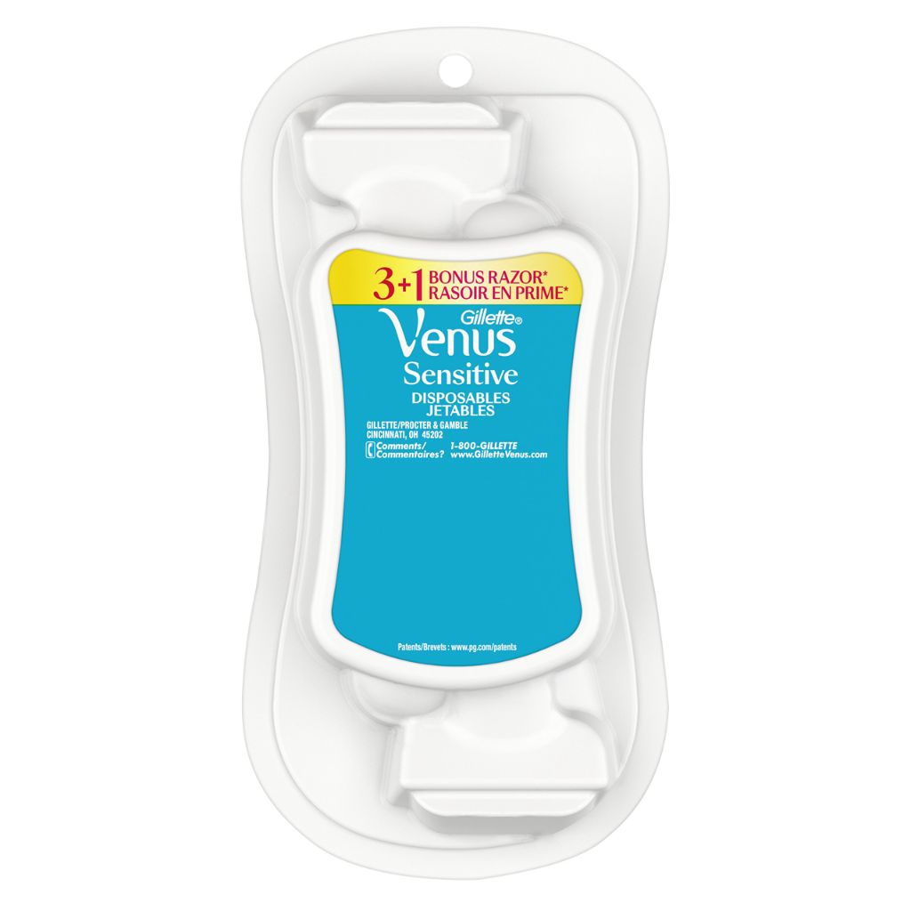 Gillette Venus Sensitive Women'S Disposable Razors, 3 Ct