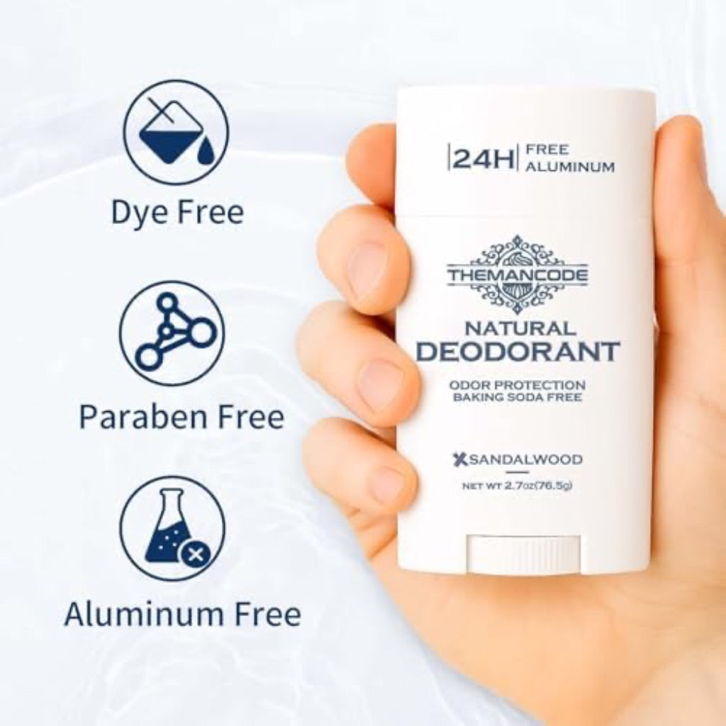 The Man Code Natural Deodorant Stick - Sandalwood, 2.7oz