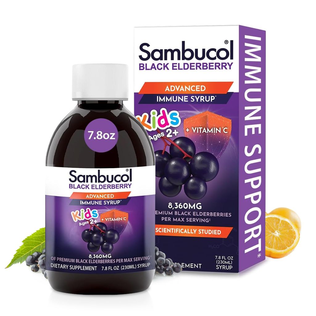Sambucol Black Elderberry Syrup for Kids - 7.8 Fl Oz