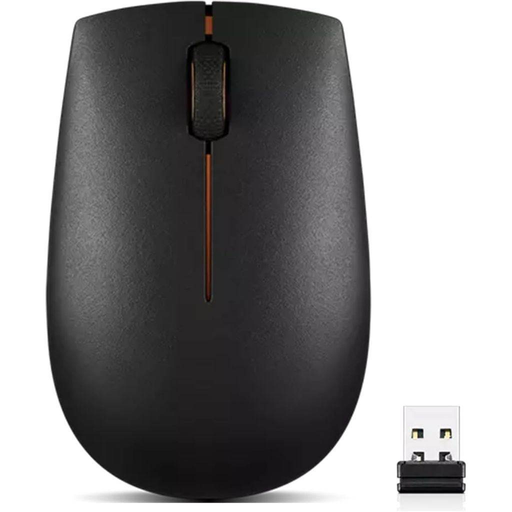 Lenovo 300 Wireless Mouse | Black| 12 Month Battery Life