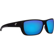 Fil-Nor 12/0 Sunglasses - Matte Black Frame/Blue Mirror Glass Lenses
