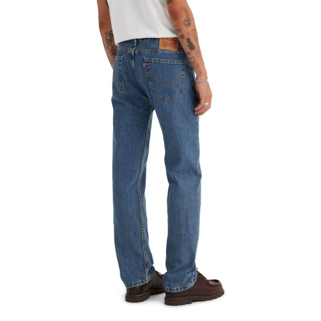 Levi's Men's 505 Regular Fit Jeans (Also Available in Big & Tall), Medium Stonewash, 32W x 30L