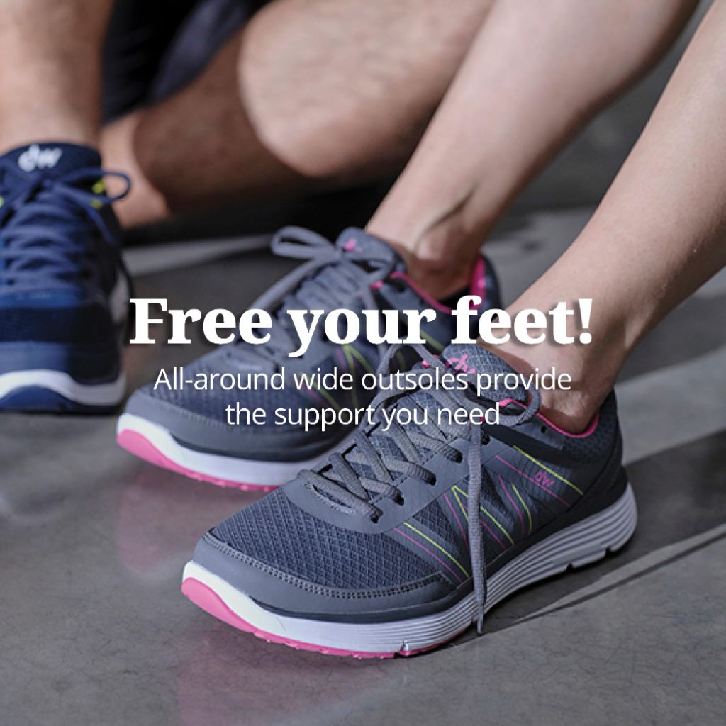 SZ 9.5, Diawin Wide Shoes for Women – Wide Toe Box, Smooth Interior, Breathable Design, Extra Depth