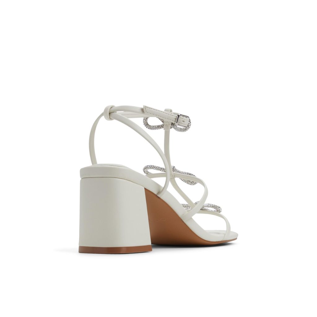 Aldo Women's Kaeli Heeled Sandals, White - size 8.5