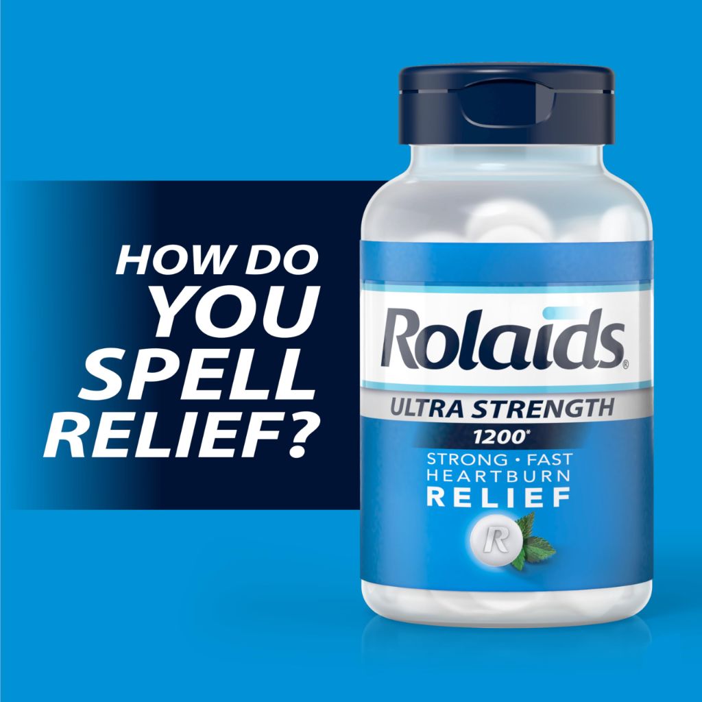 Rolaids Ultra Strength Antacid Chewable Tablets, Mint, 72-Count