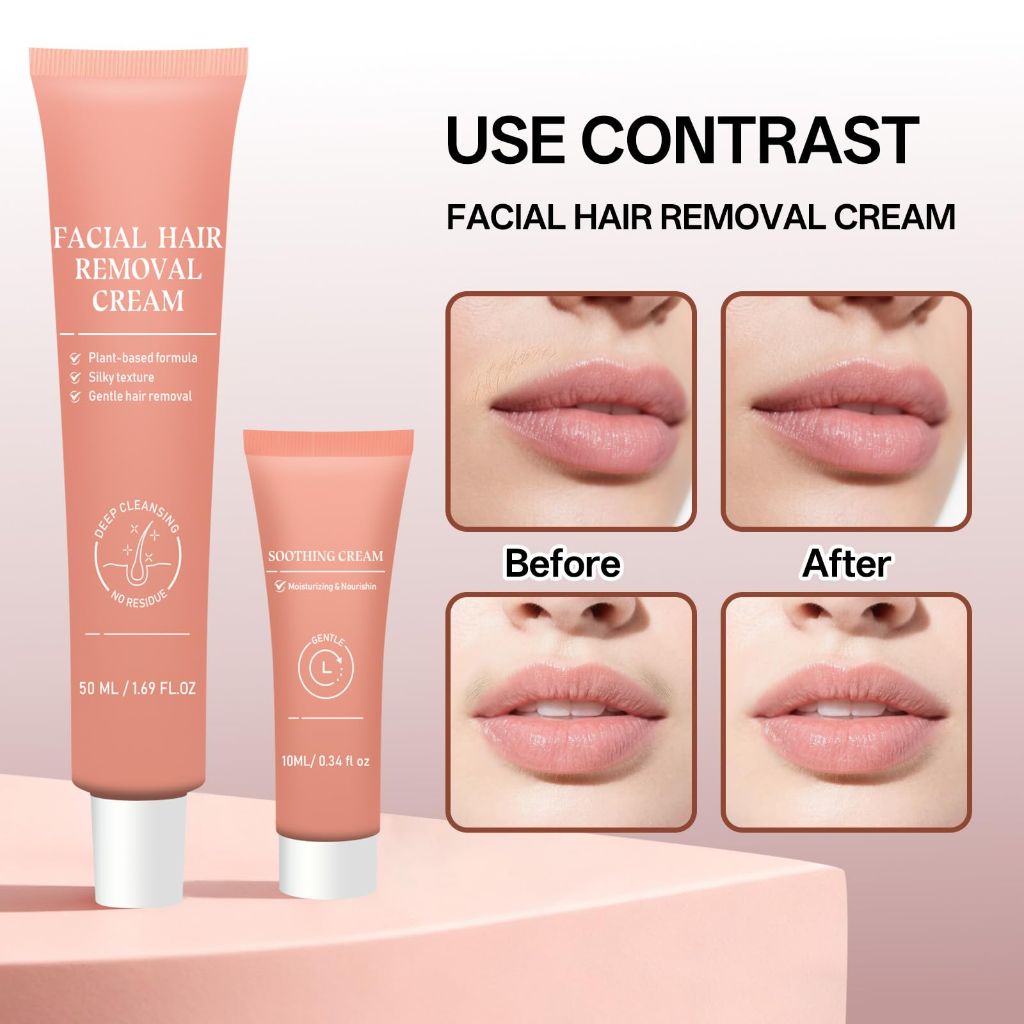 Facial Hair Removal Cream for Women, (1 pcs)