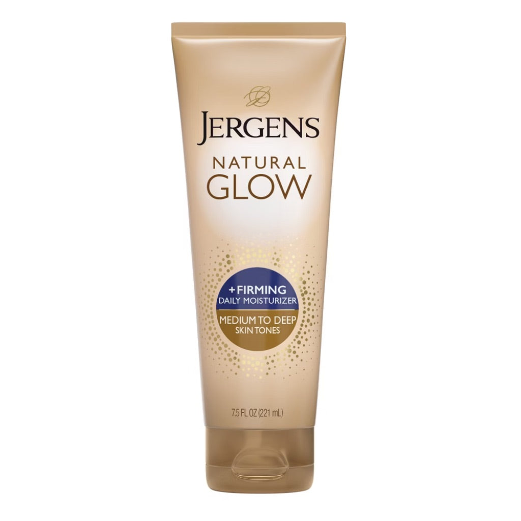 Jergens Natural Glow Firming Daily Moisturizer Medium to Tan Sunless Self Tanner Lotion  7.5 oz