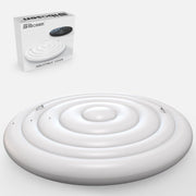 Sibosen Inflatable Hot Tub Cover with Handle, One Size Fits All Portable Hot tub Cover Upgrade Insulated Thermal Energy Saving Hot Tub Lid Protector Outdoor Windproof Rain-Proof Snow-Proof (White)