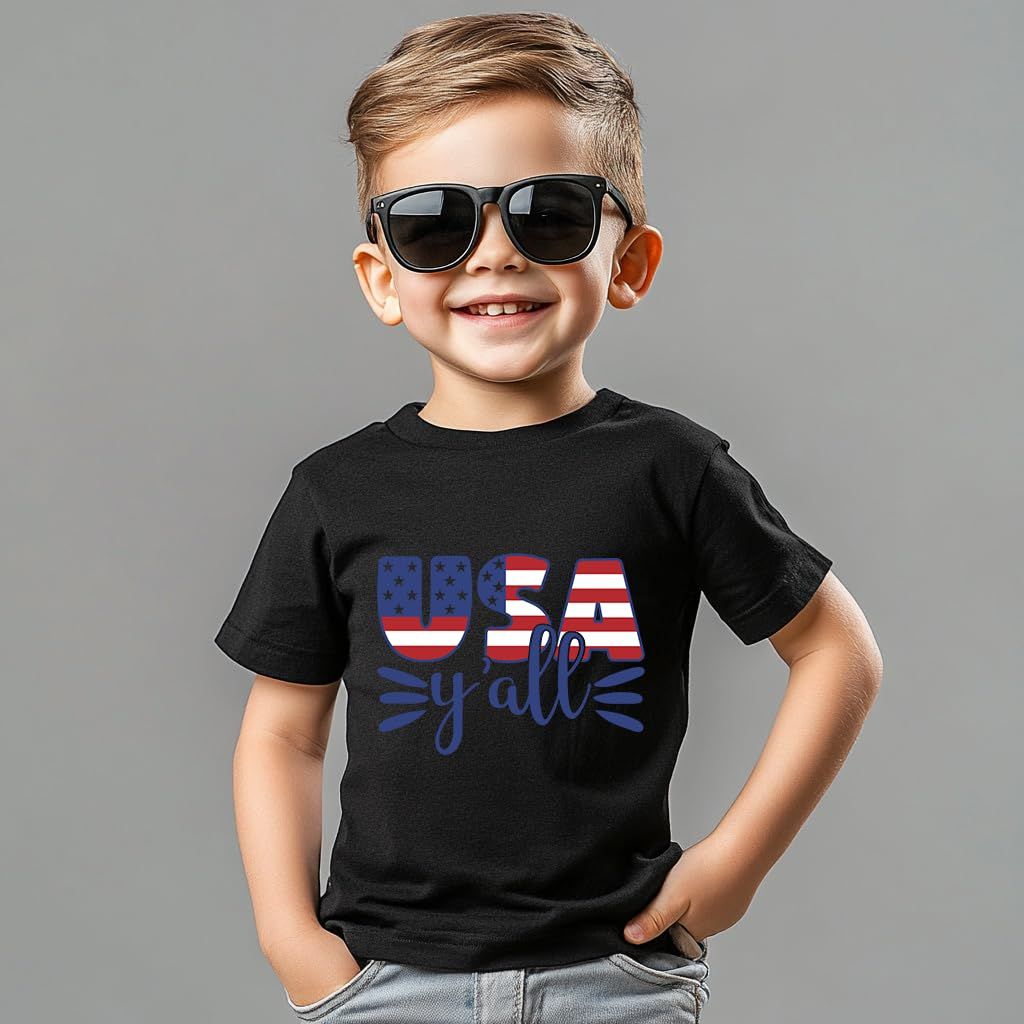 SZ 2-8T Funny 4th of July Shirt Toddler Kids | Red White and Blue