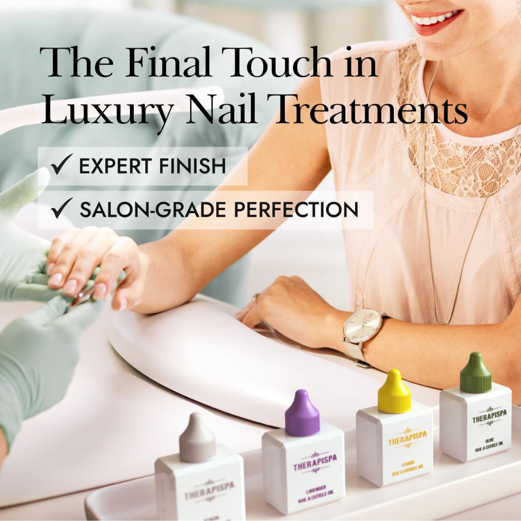 THERAPISPA Nail & Cuticle Oil with Avocado, Jojoba, Biotin & Vitamin E (Lemon, 2.0 fl oz)