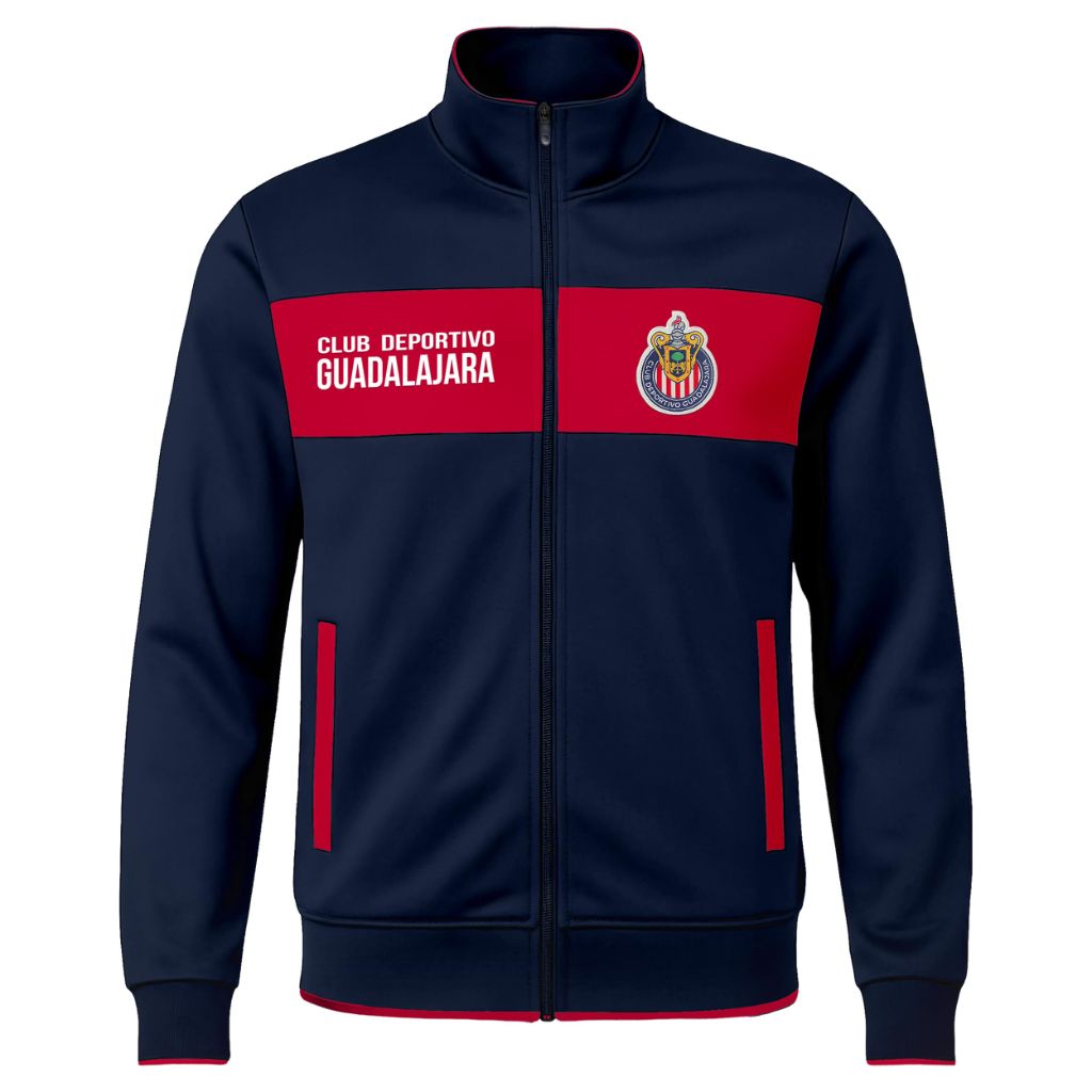 Icon Sports Adult Officially Licensed Chivas Soccer Track Jacket - CH52TJ Navy, Medium